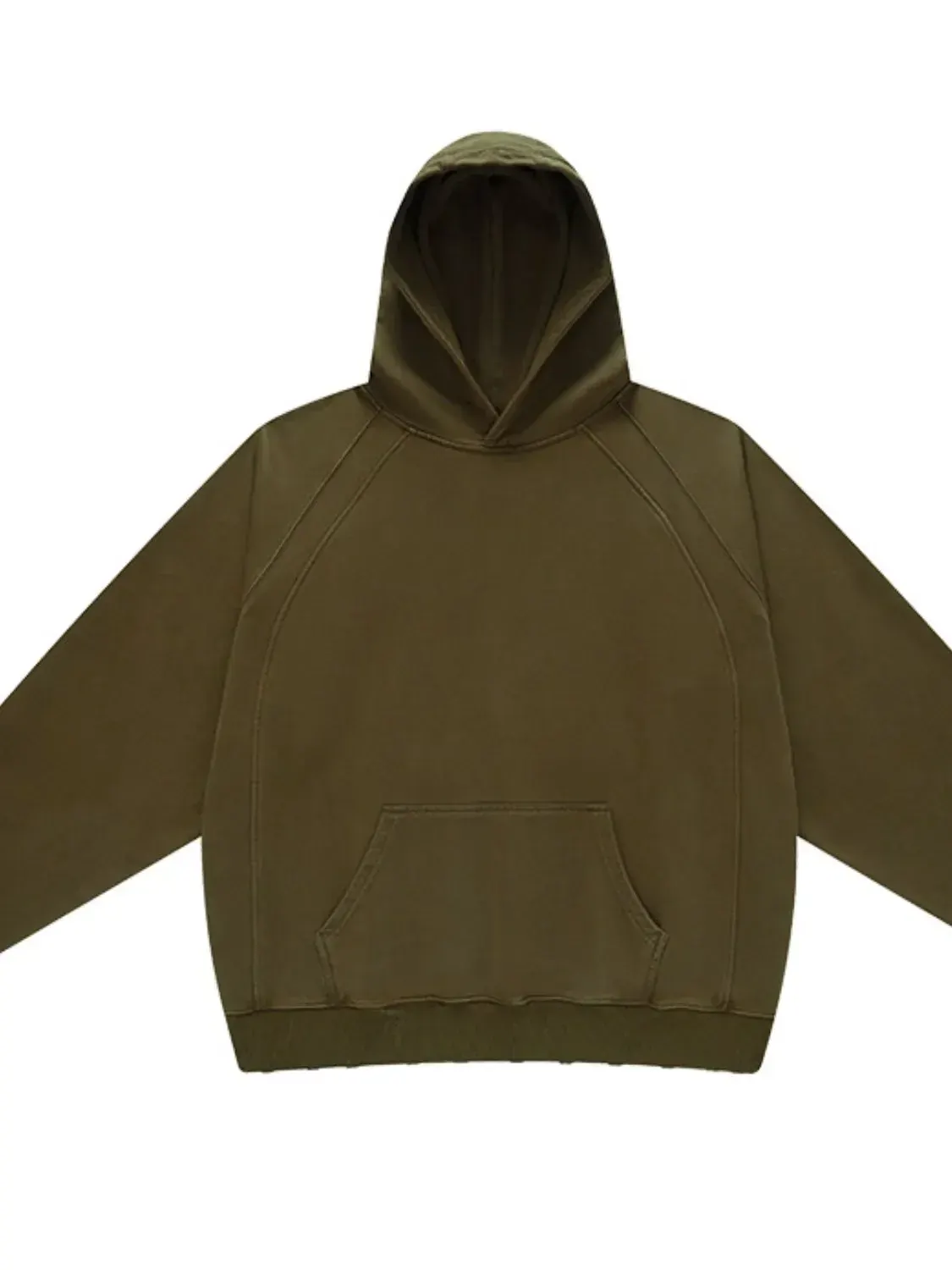 Men's Kangaroo Pocket Raglan Sleeve Hoodie 1